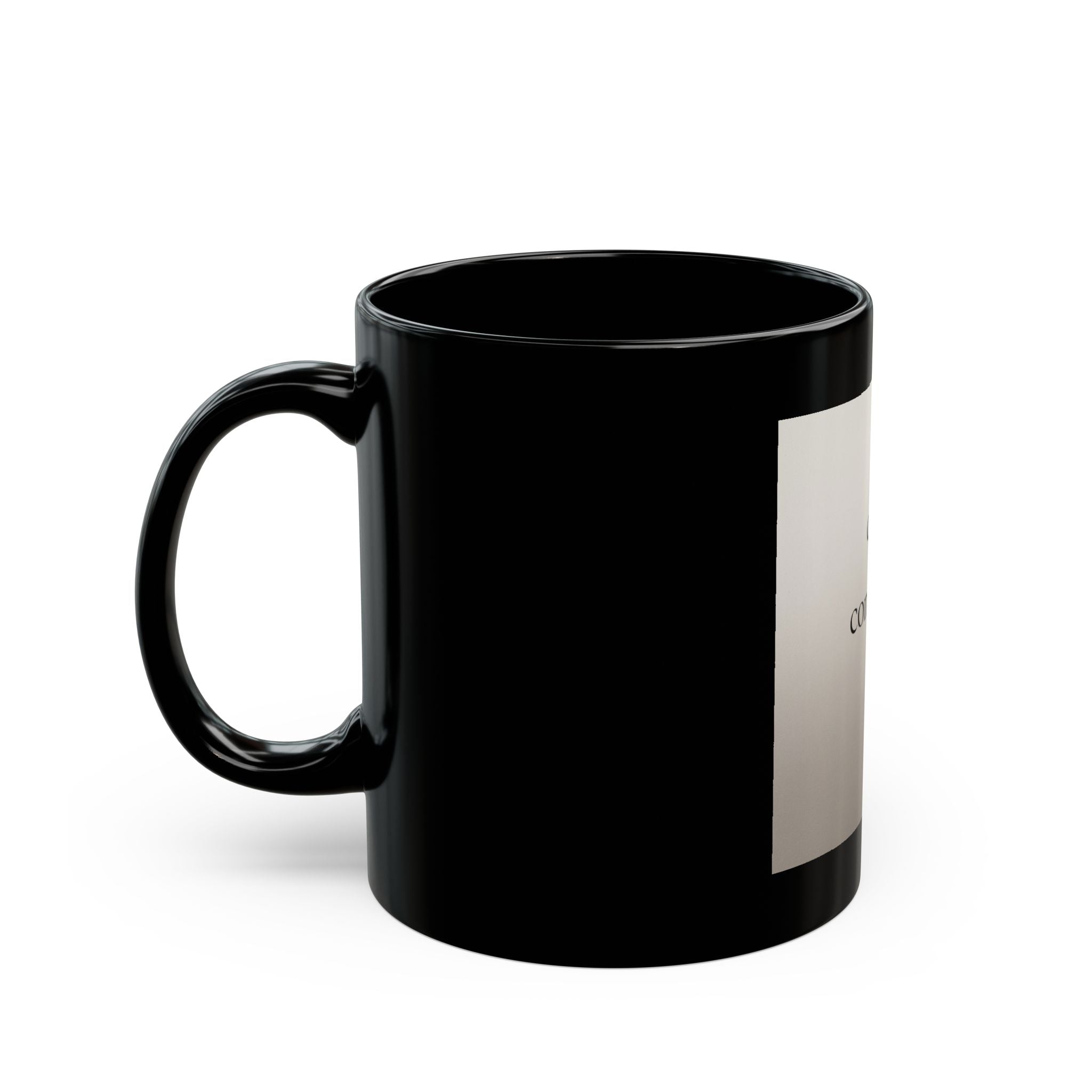 quiet confidence Black Mug