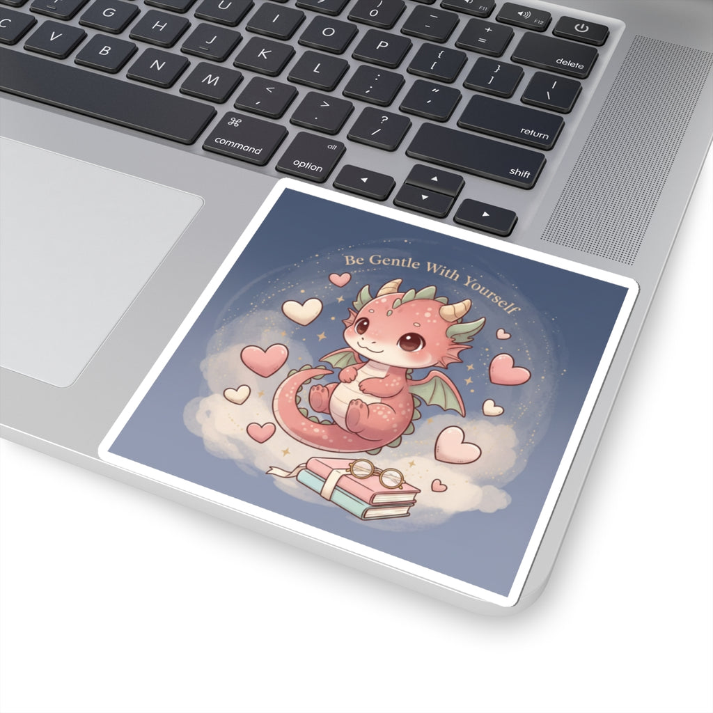 Cats With Glasses Kiss-Cut Sticker – Be Gentle With Yourself