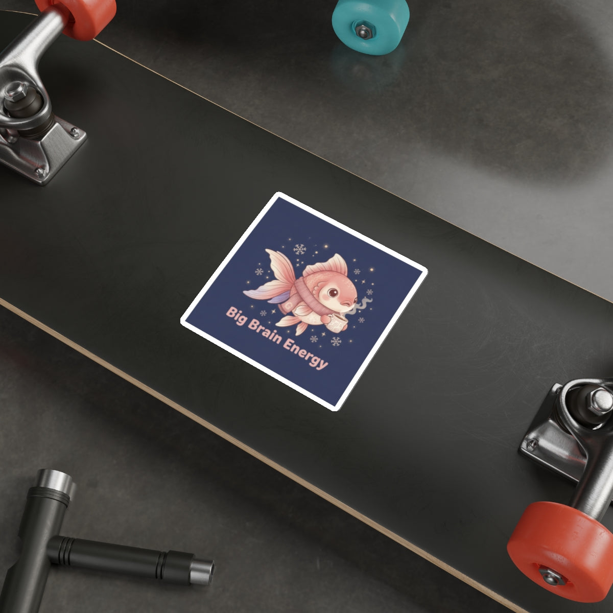 Bear Die-Cut Sticker – Big Brain Energy