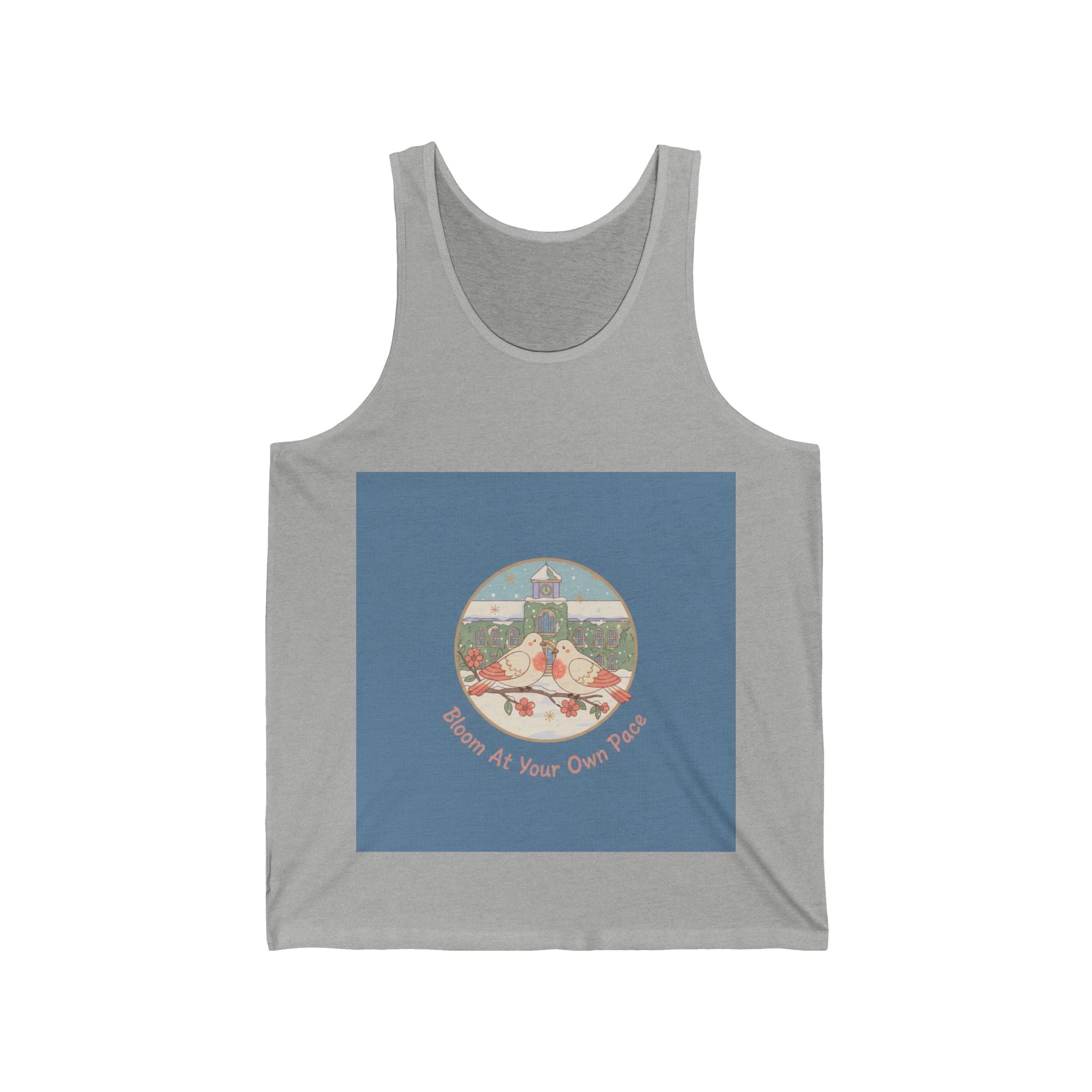 Bloom At Your Own Pace Birds Tank Top