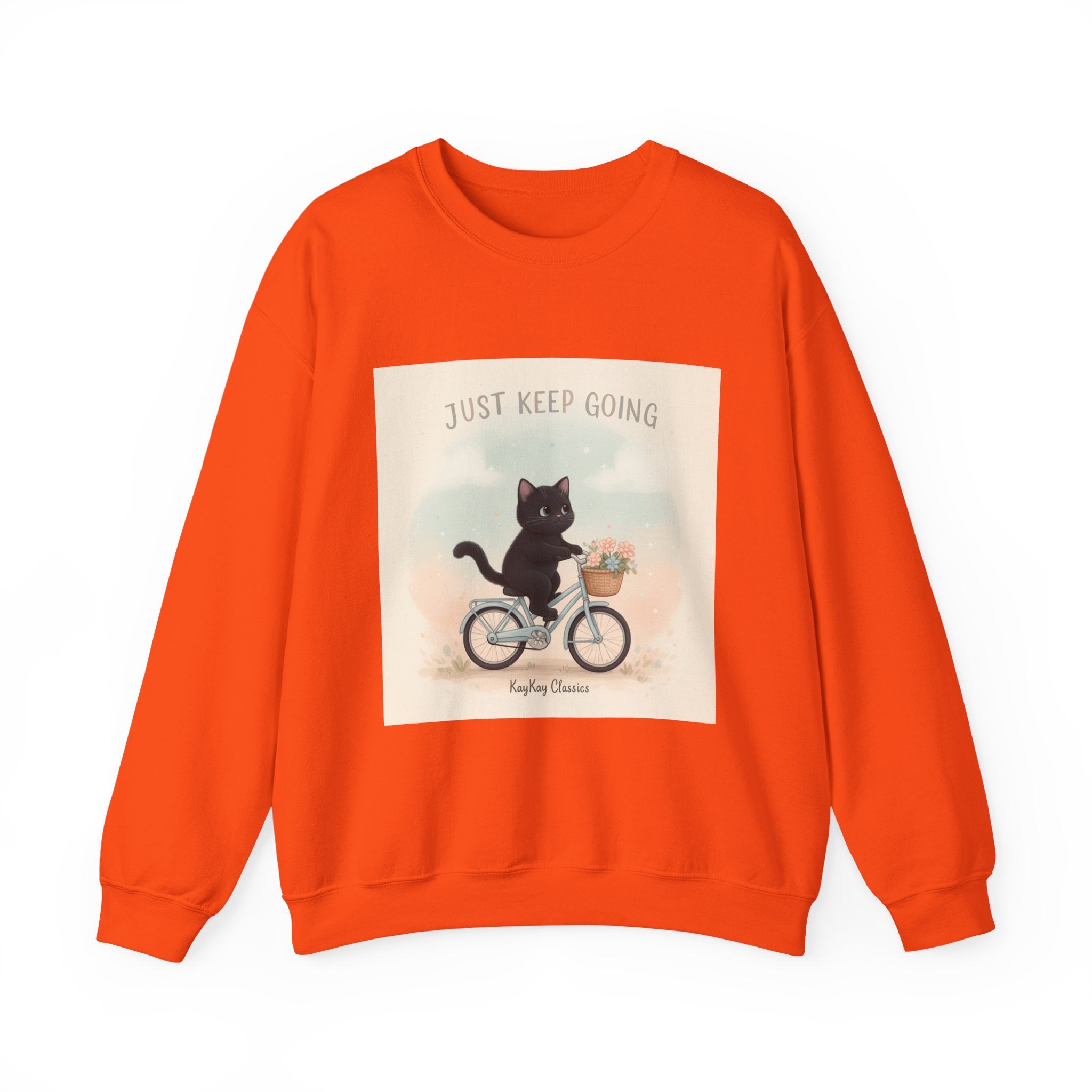 "Design" Black Cat Crewneck | College Girl Gift | Fashion | KayKay Classics