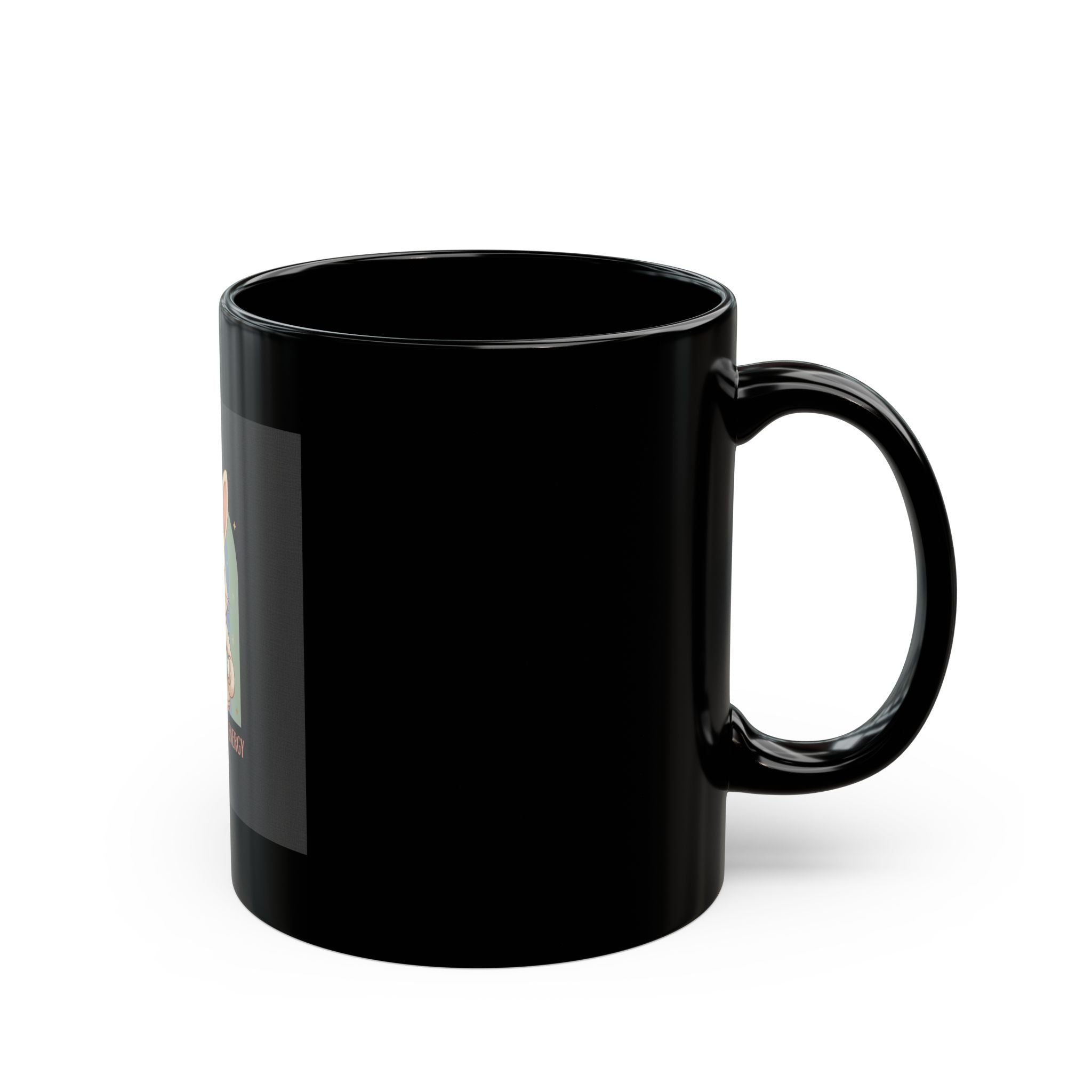Bunny Black Mug 11oz – Main Character Energy
