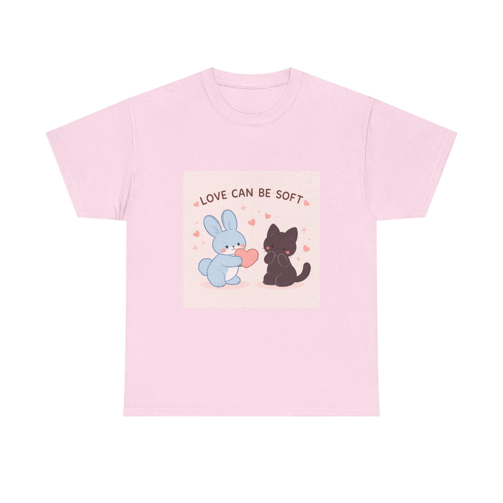 "LOVE CAN BE SOFT" Black Cat Kids Tee | College Girl Gift | Fashion | KayKay Classics