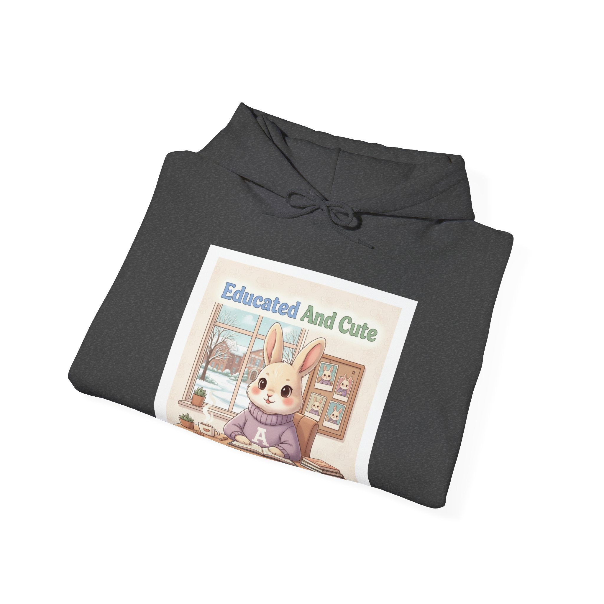 Educated And Cute Rabbit Hoodie