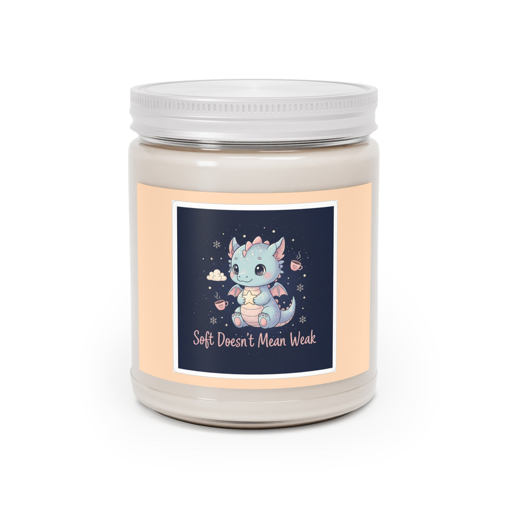Bear Scented Candle – Soft Doesnt Mean Weak