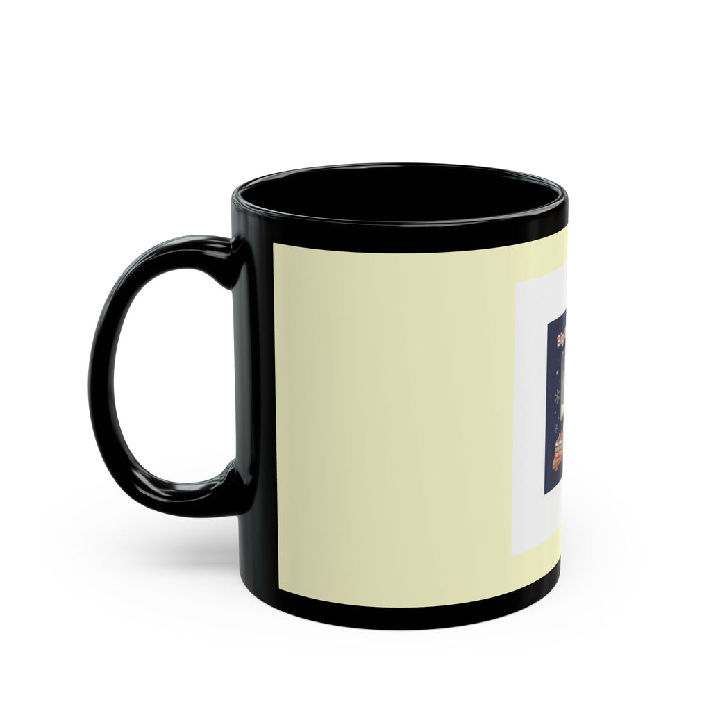 Bunny Black Mug 11oz – Big Brain Energy