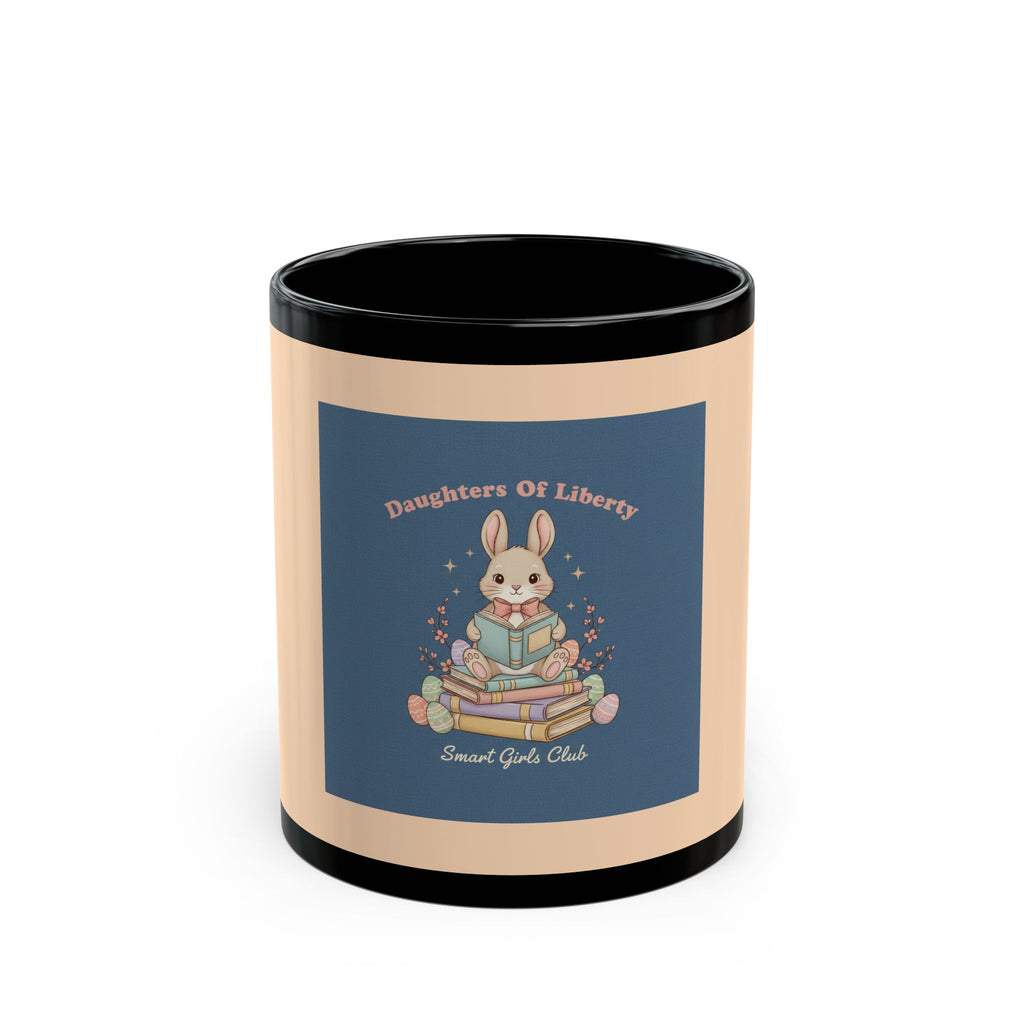 Bunny Black Mug 11oz – Daughters of Liberty Smart Girls Club