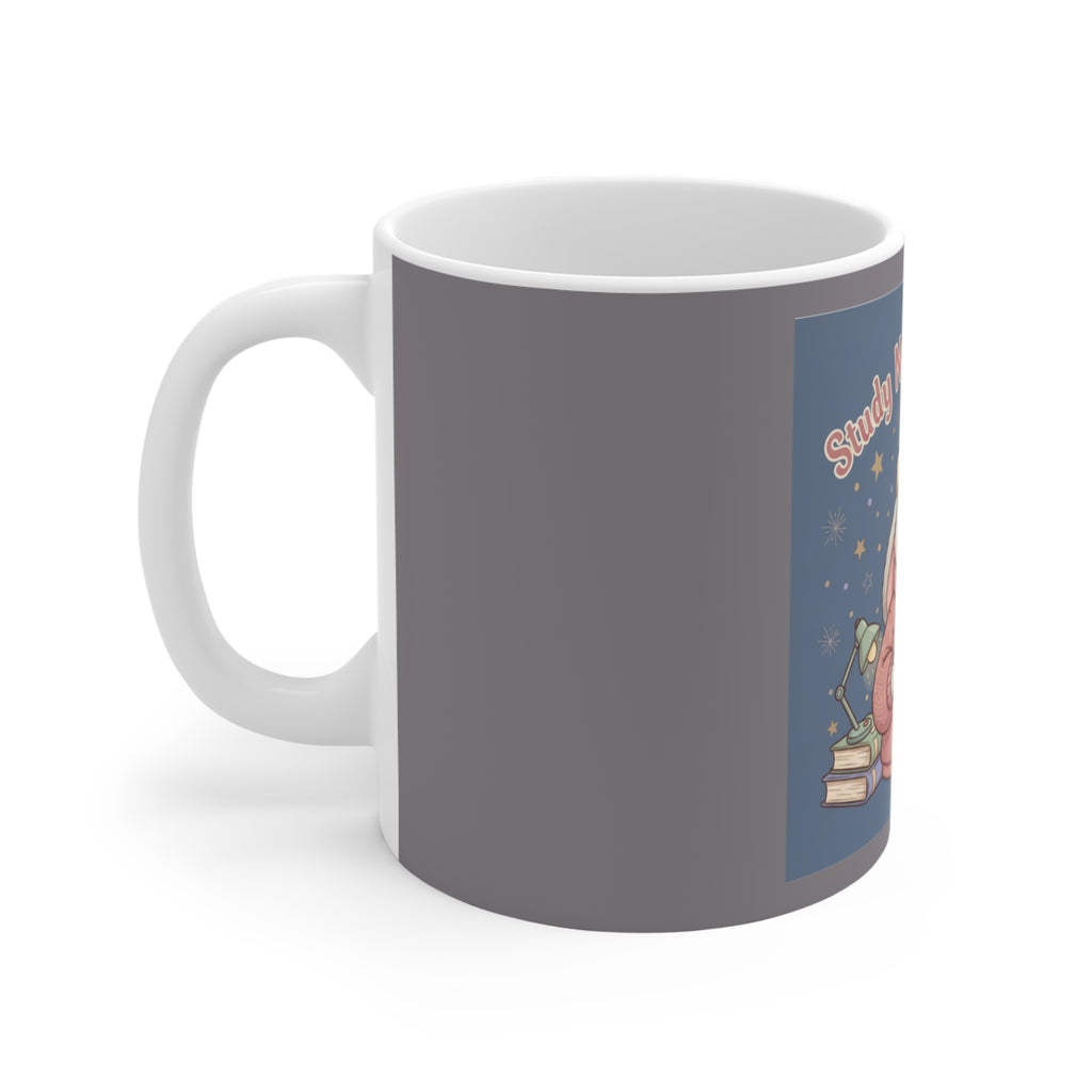 Rabbit Mug 11oz – Study Now, Slay Later