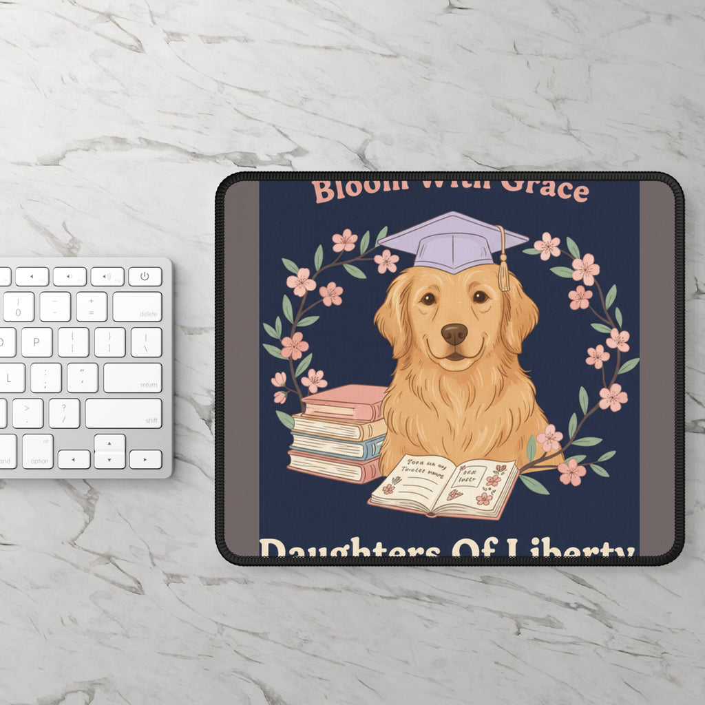Golden Retriever Mouse Pad – Bloom With Grace