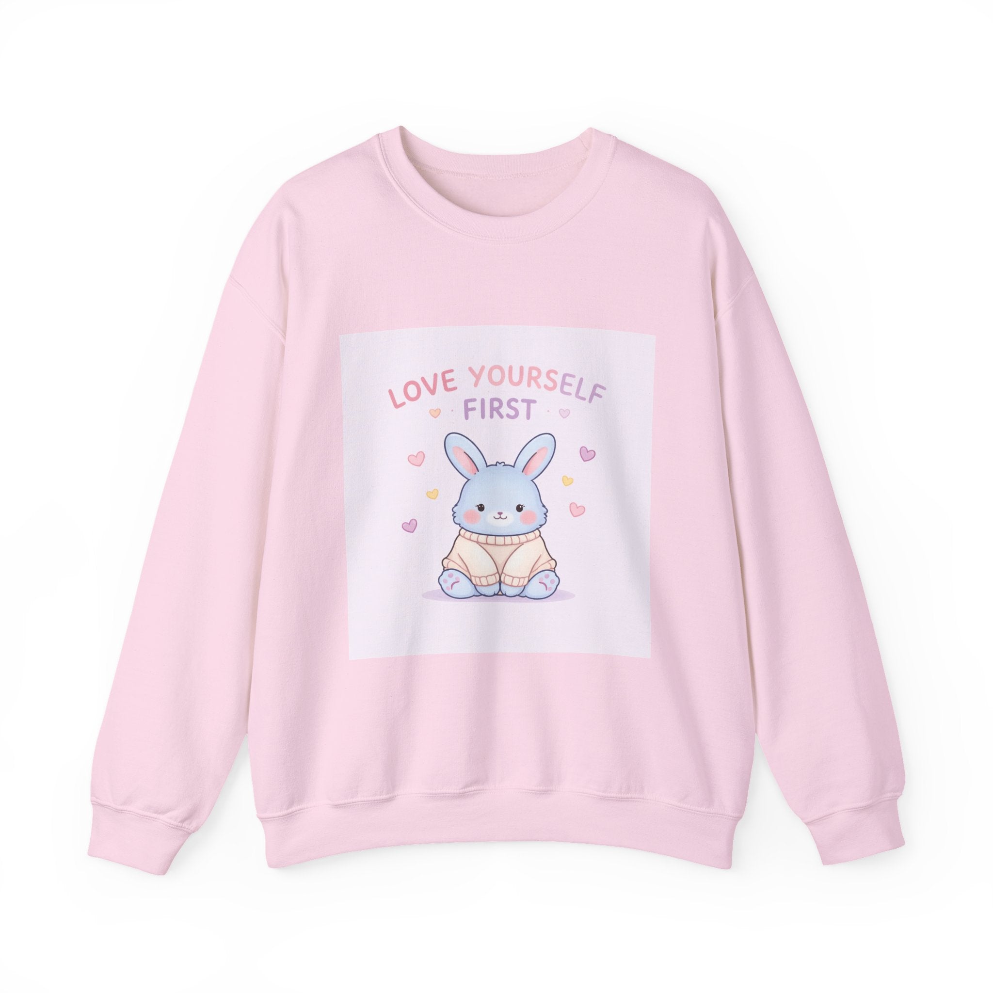 "LOVE YOURSELF FIRST" Black Cat Crewneck | College Girl Gift | Fashion | KayKay Classics