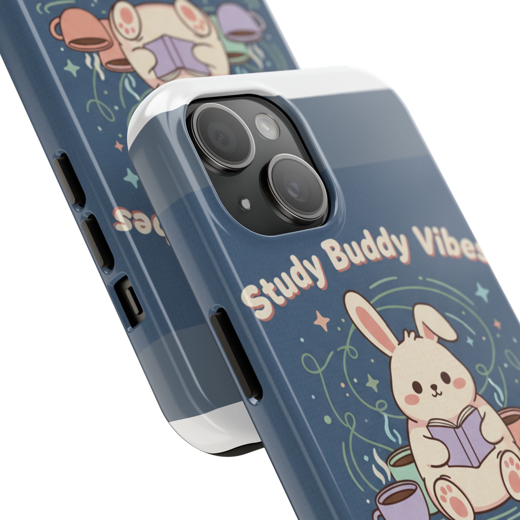Bunny Tough Phone Case – Study Buddy Vibes Coffee Comfort