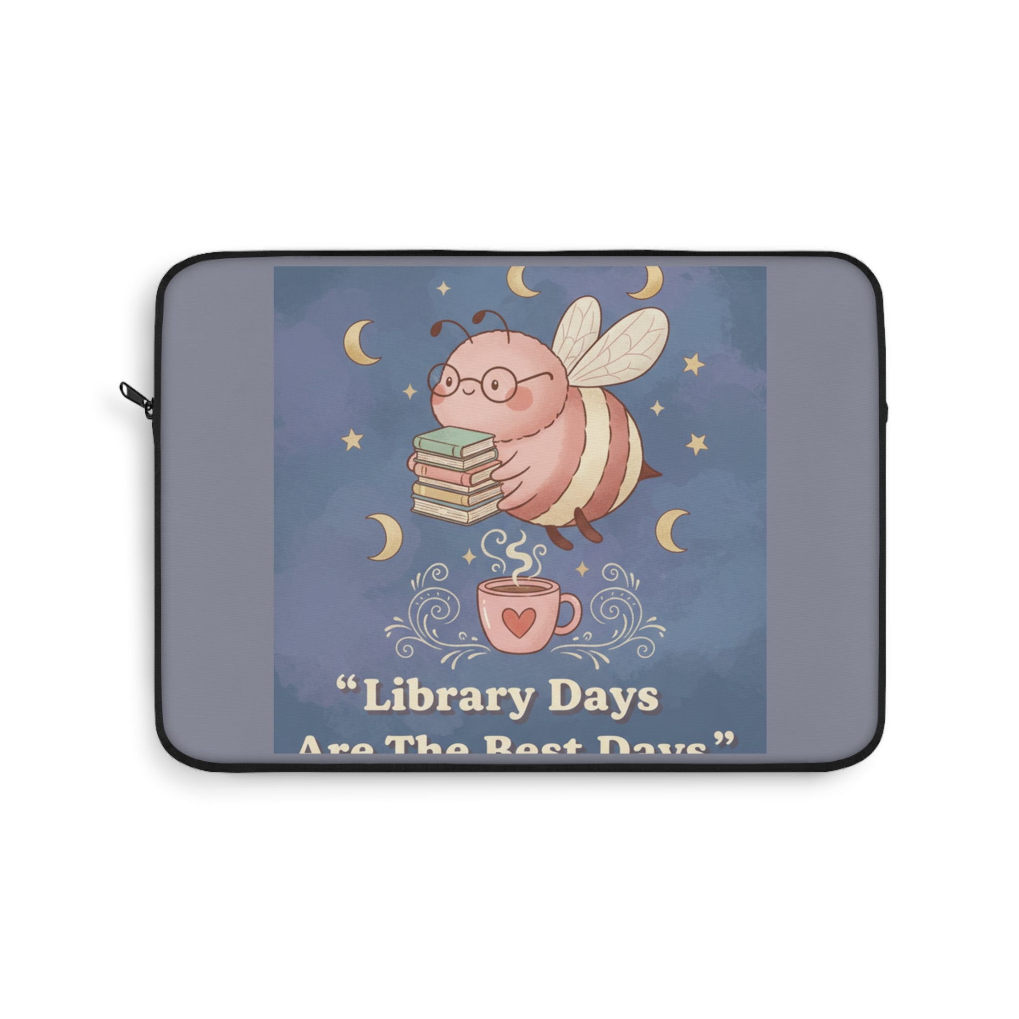 Bee Laptop Sleeve – Library Days Are the Best Days