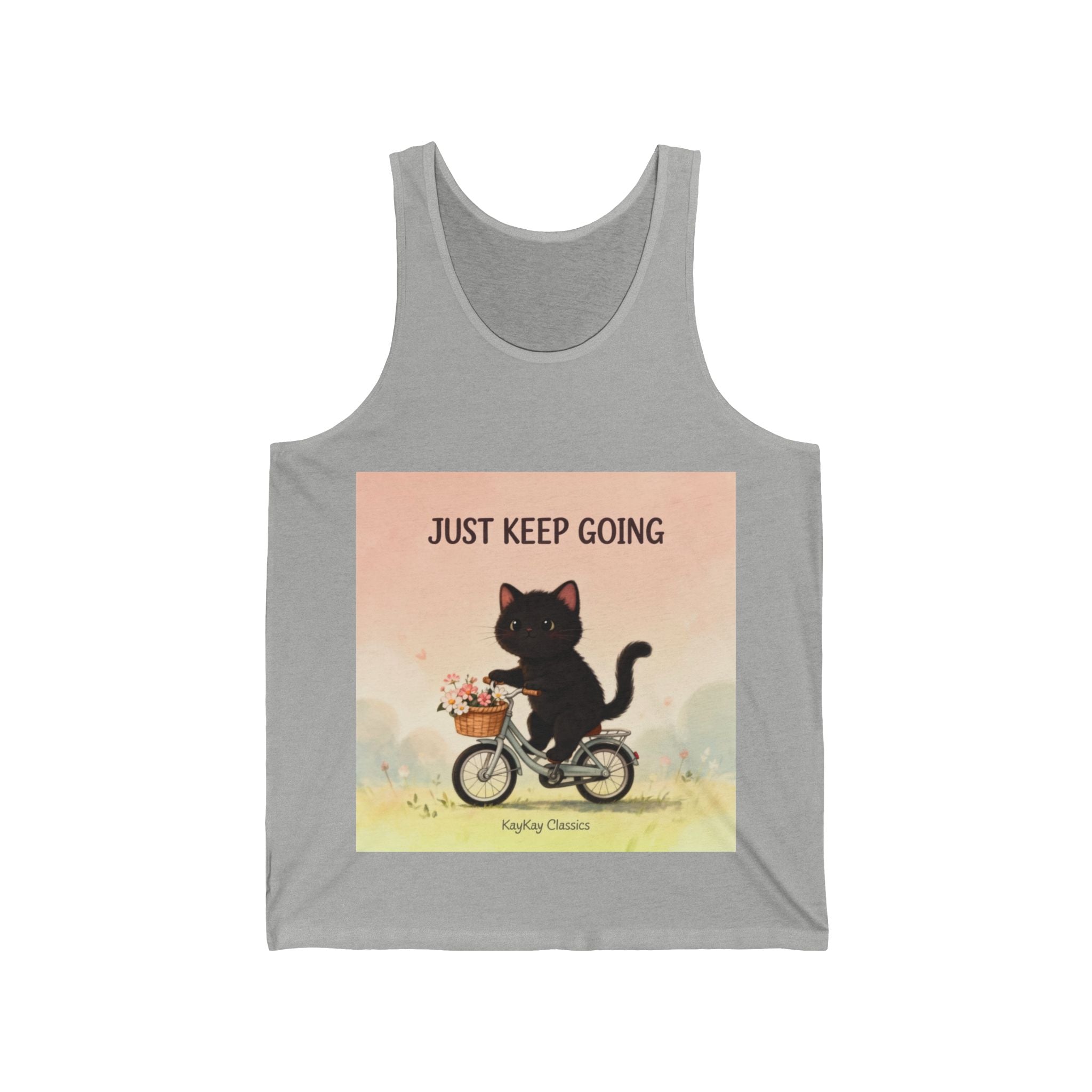 JUST KEEP GOING Cat Tank Top