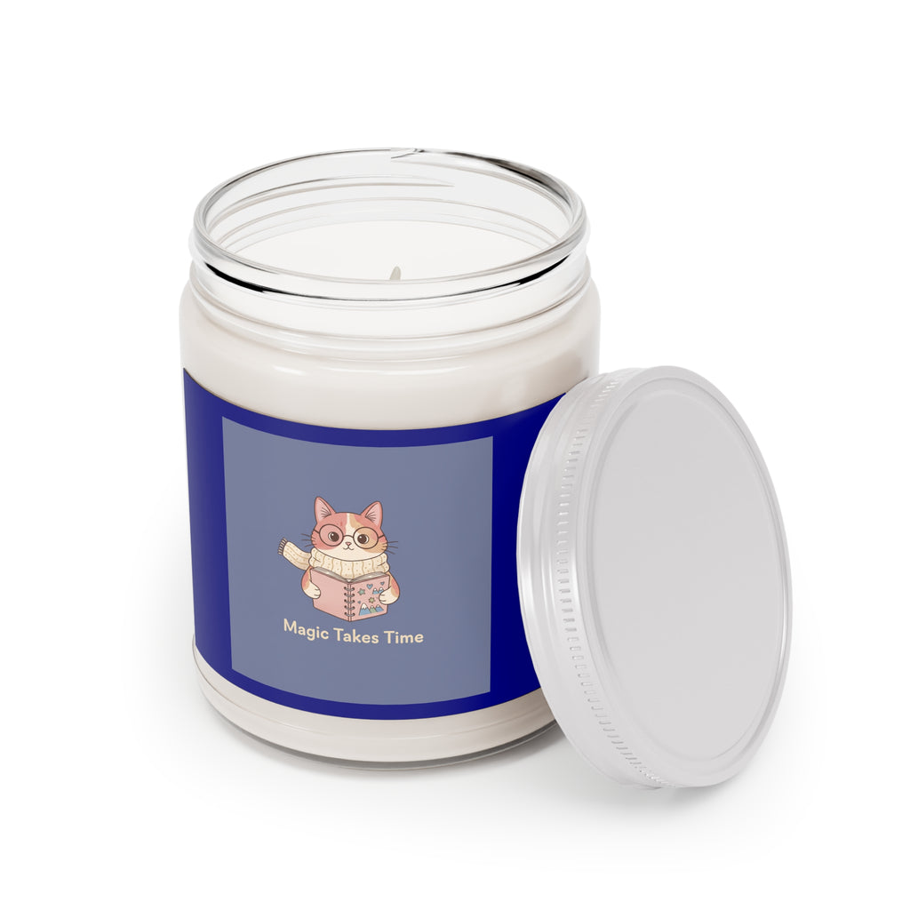 Cats With Glasses Scented Candle – Magic Takes Time