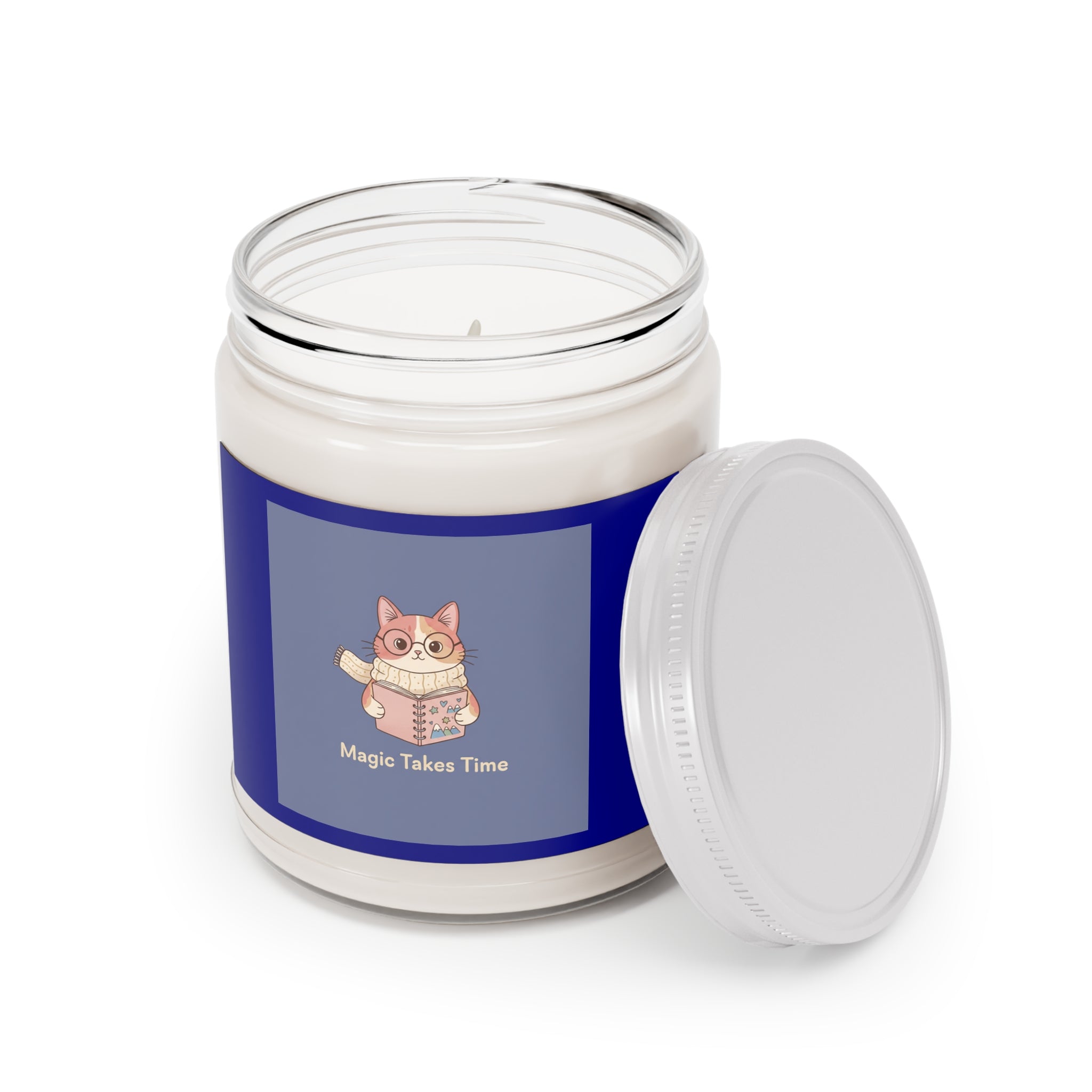 Cats With Glasses Scented Candle – Magic Takes Time