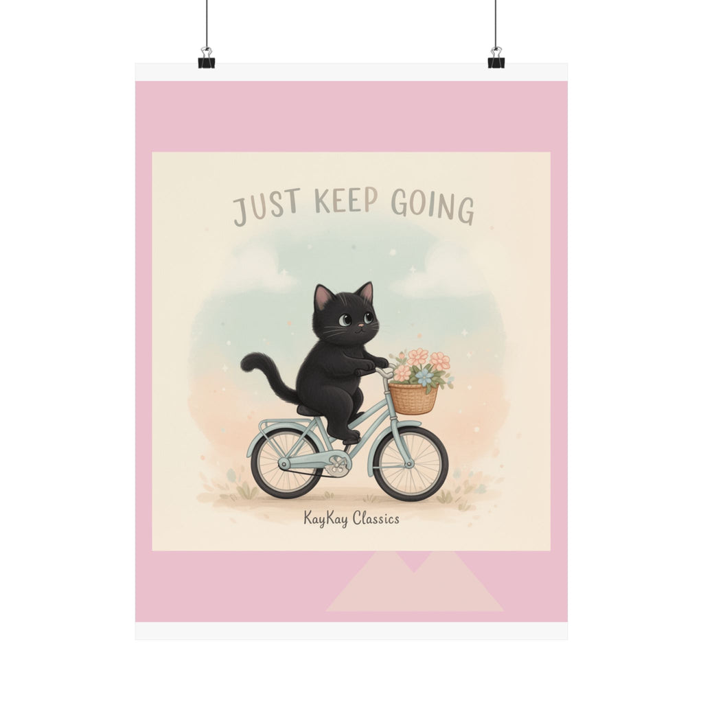 "Design" Black Cat Poster | College Girl Gift | Fashion | KayKay Classics