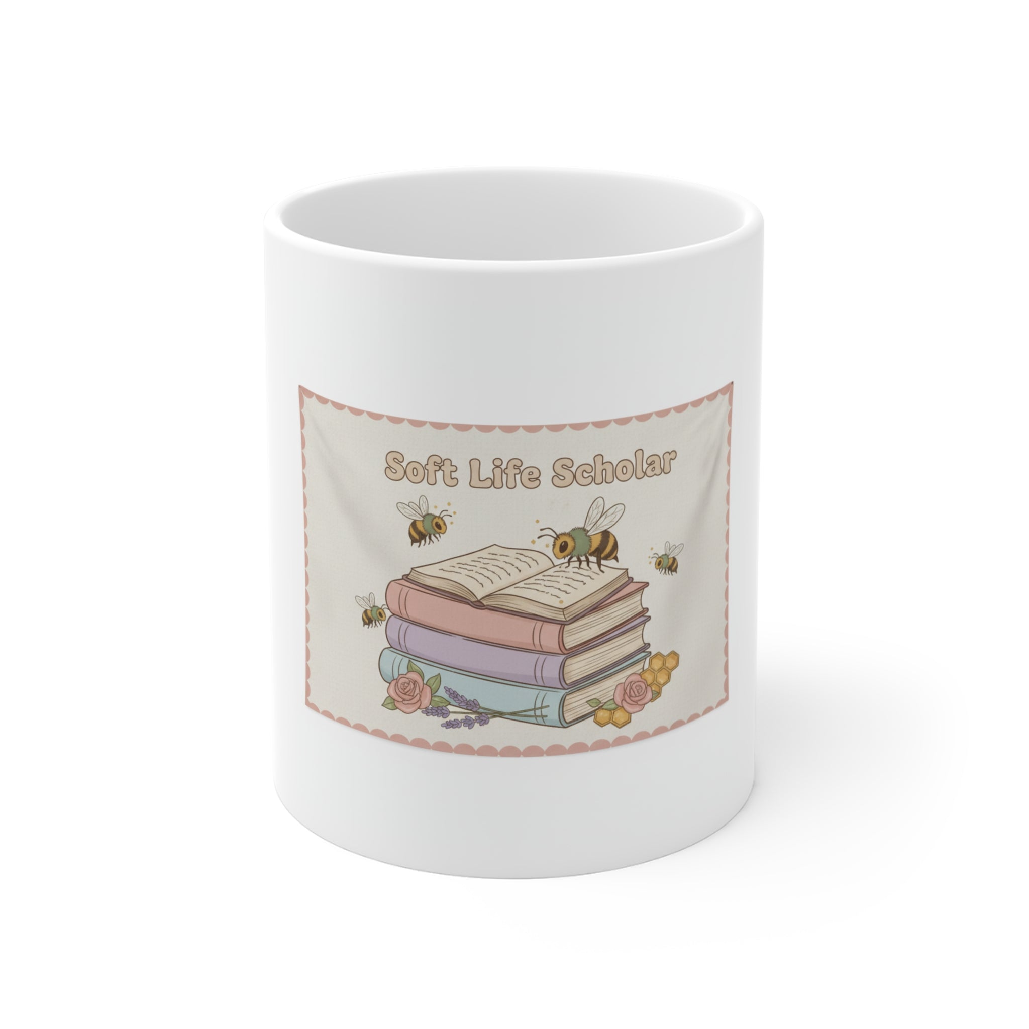 Soft Life Scholar Bee Mug 11oz