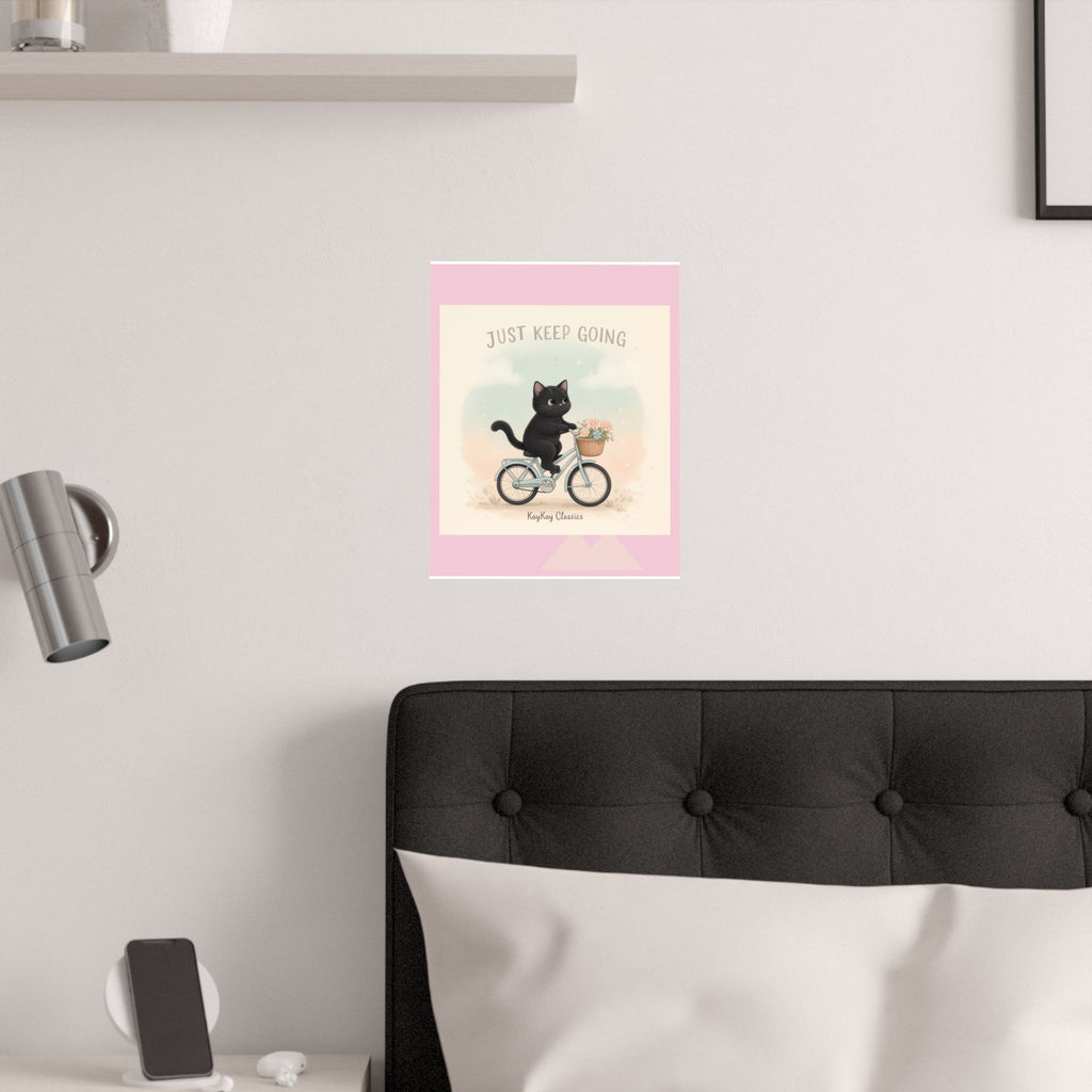 "Design" Black Cat Poster | College Girl Gift | Fashion | KayKay Classics
