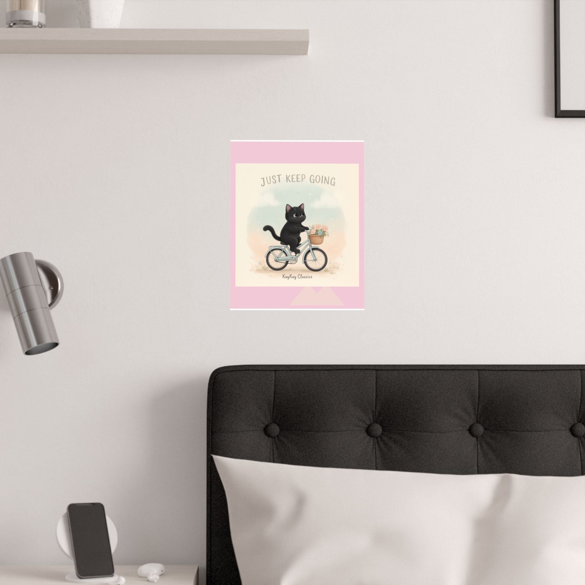 "Design" Black Cat Poster | College Girl Gift | Fashion | KayKay Classics