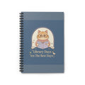 Cat Spiral Notebook – Library Days Are the Best Days
