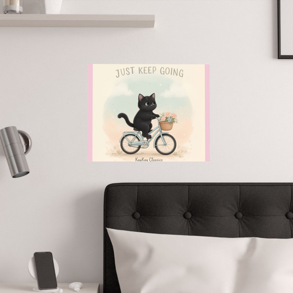 "Design" Black Cat Poster | College Girl Gift | Fashion | KayKay Classics