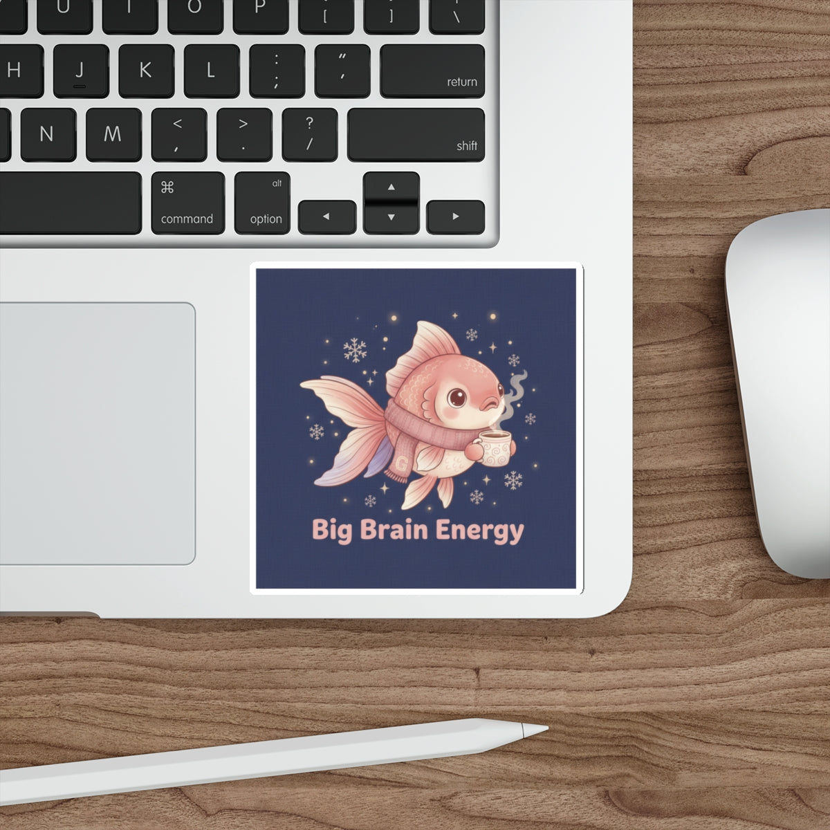 Bear Die-Cut Sticker – Big Brain Energy