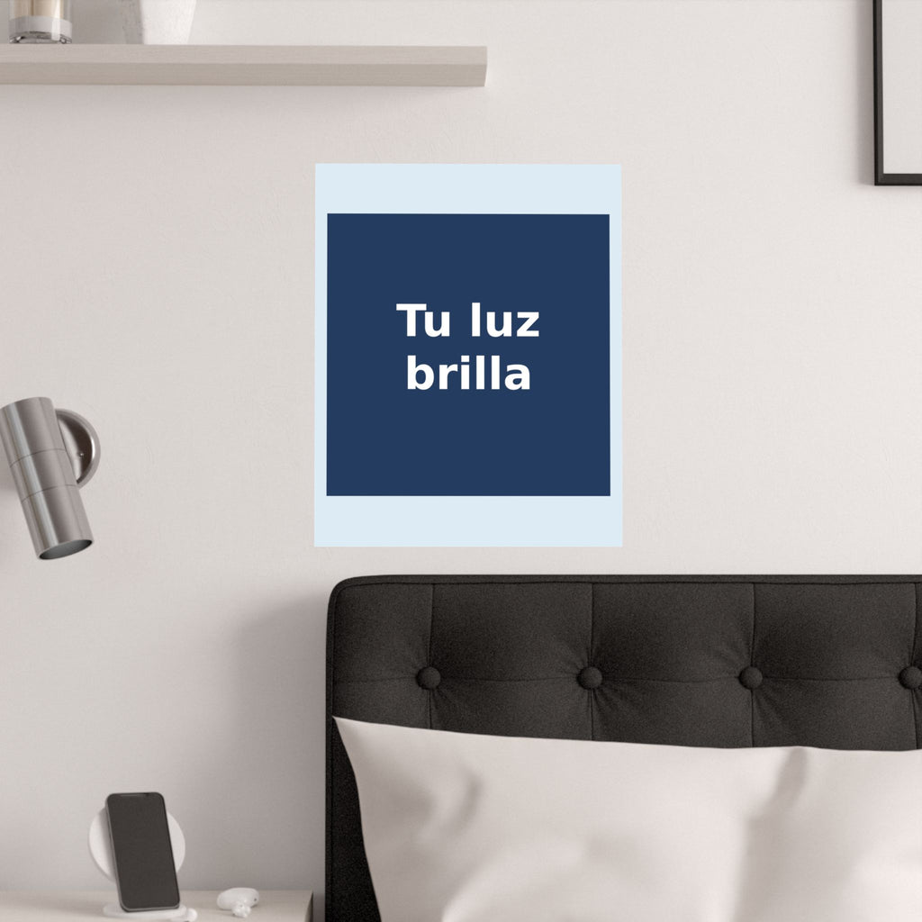 "Tu luz brilla" Black Cat Poster | Trendy Gift for Her | Lifestyle | KayKay Classics