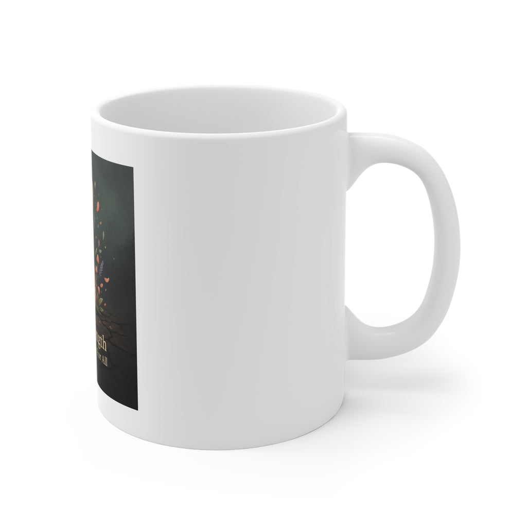 Bunny Mug 11oz – Gentle Strength Liberty and Justice for