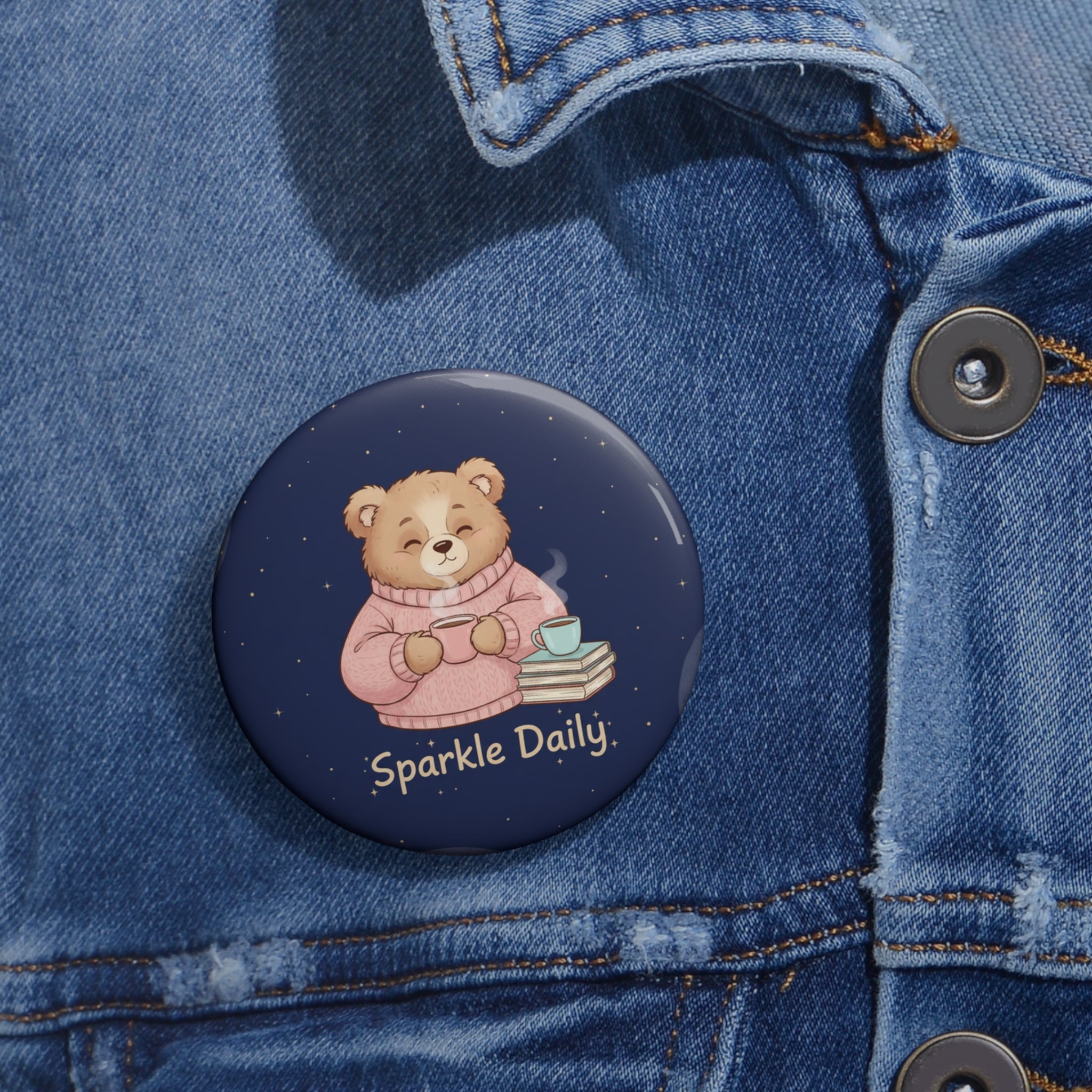 Bear Pin Button – Sparkle Daily