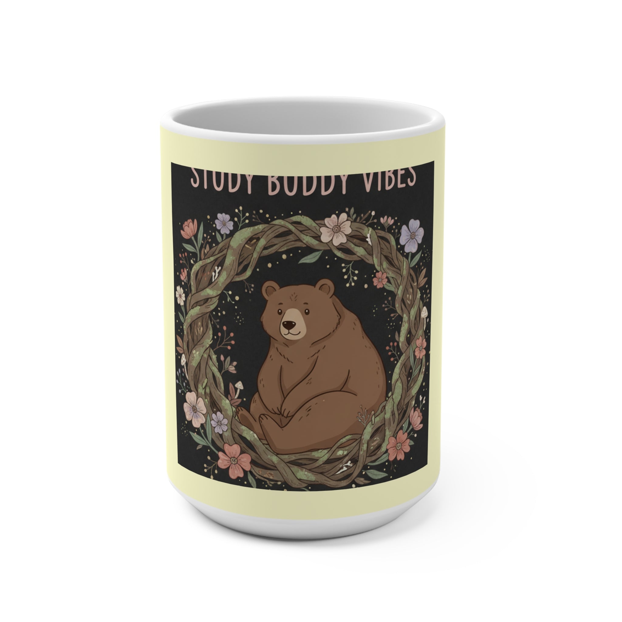 Bear Mug 15oz – Study Buddy Vibes