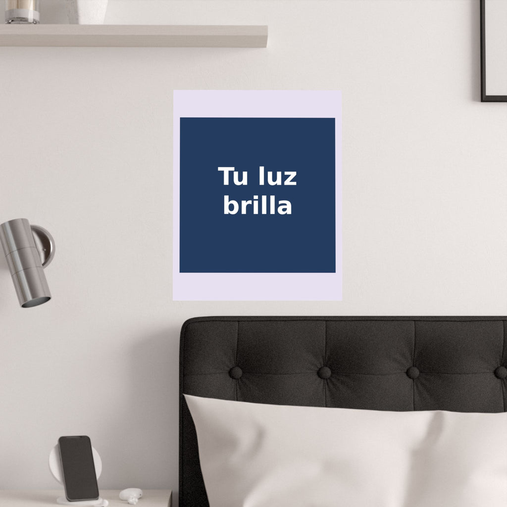 "Tu luz brilla" Black Cat Poster | Trendy Gift for Her | Lifestyle | KayKay Classics