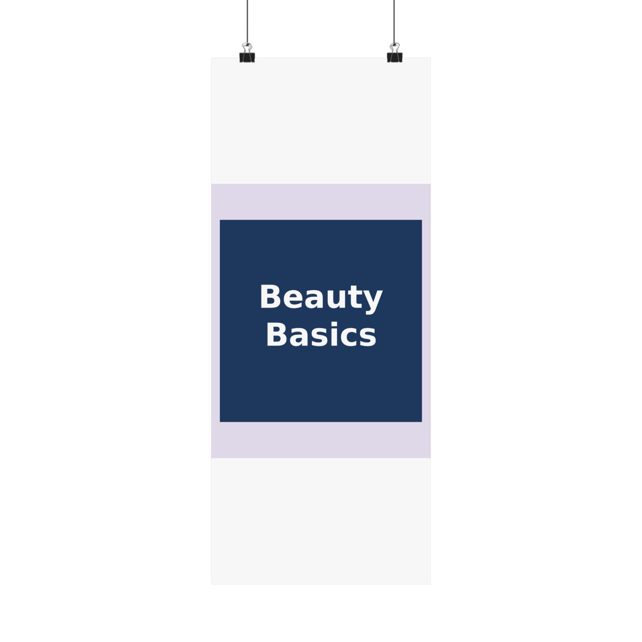 "Beauty Basics" Black Cat Poster | College Girl Gift | Fashion | KayKay Classics