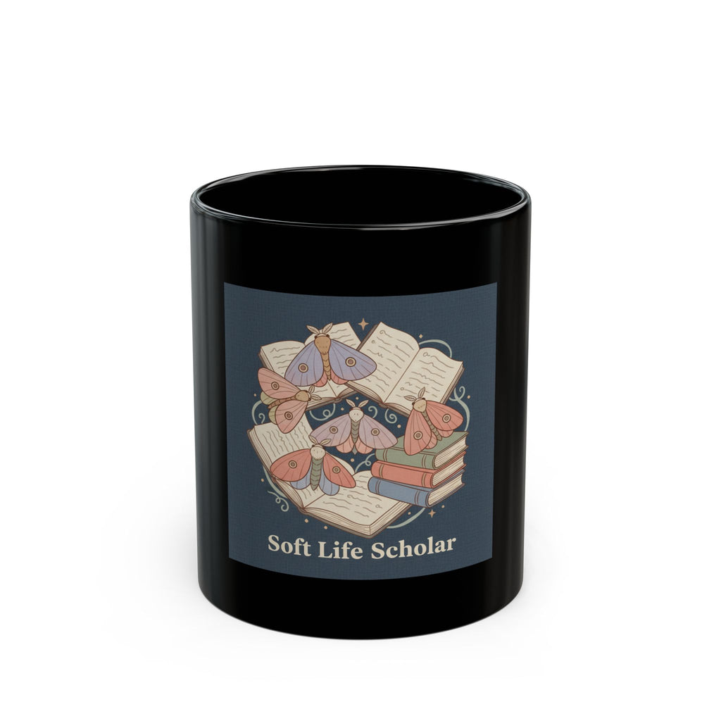 soft life scholar square Black Mug 11oz