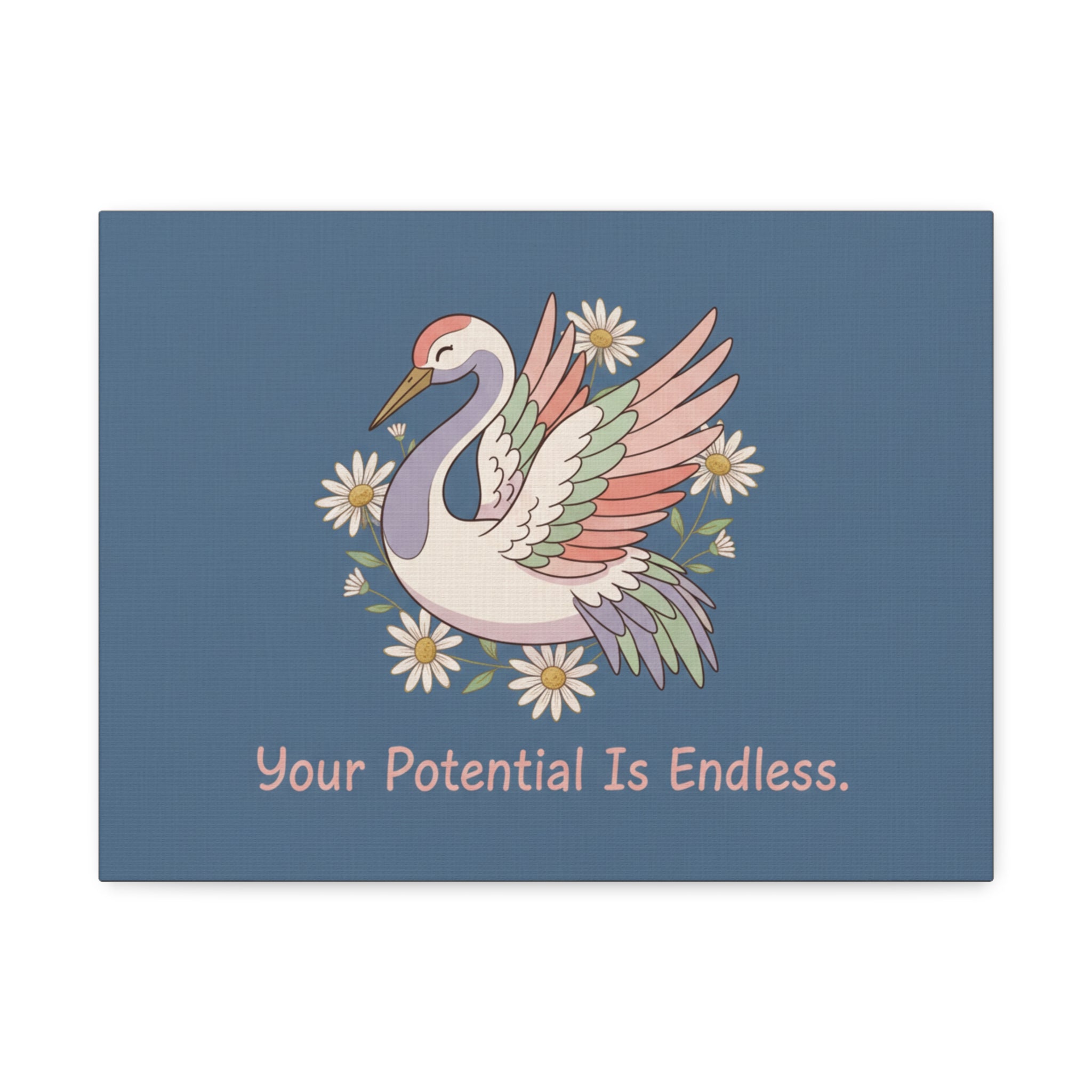 Crane Canvas Print – Your Potential is Endless