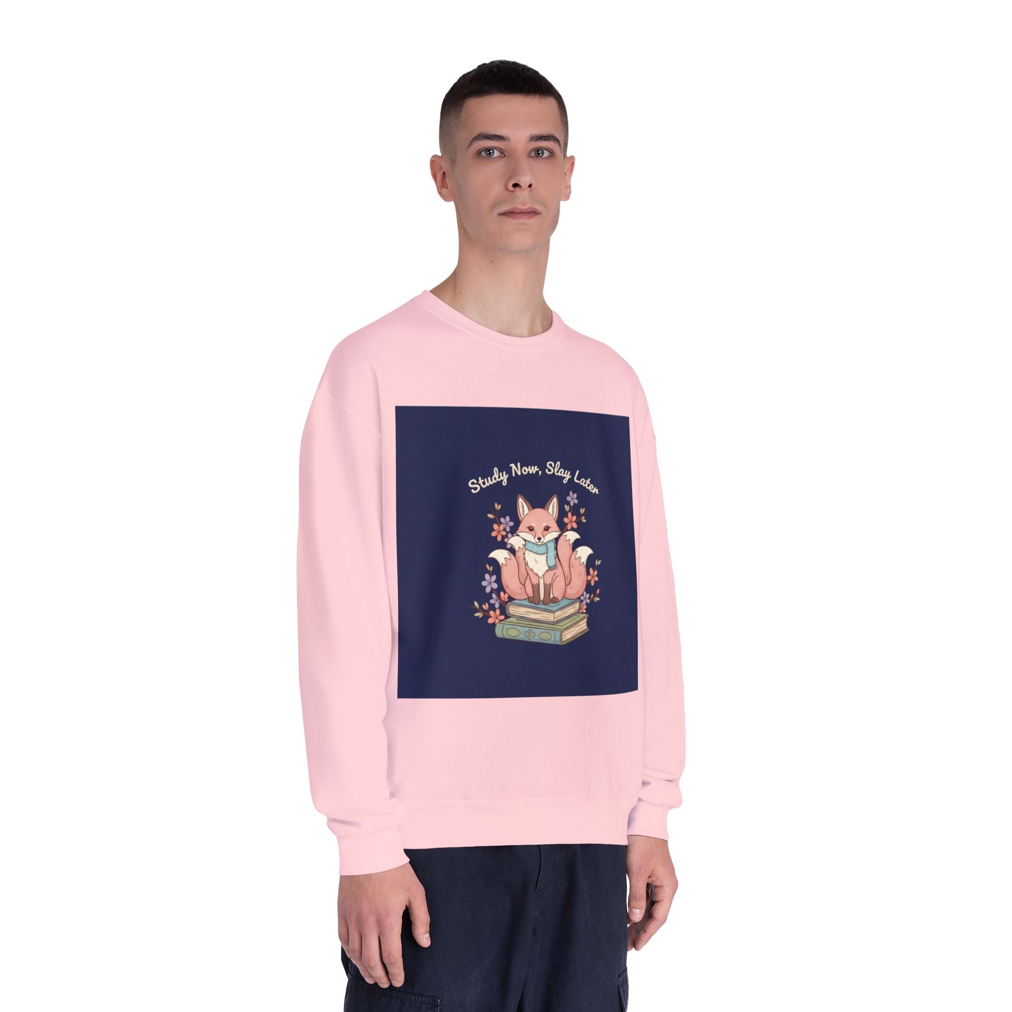 Kitsune Crewneck Sweatshirt – Study Now Slay Later