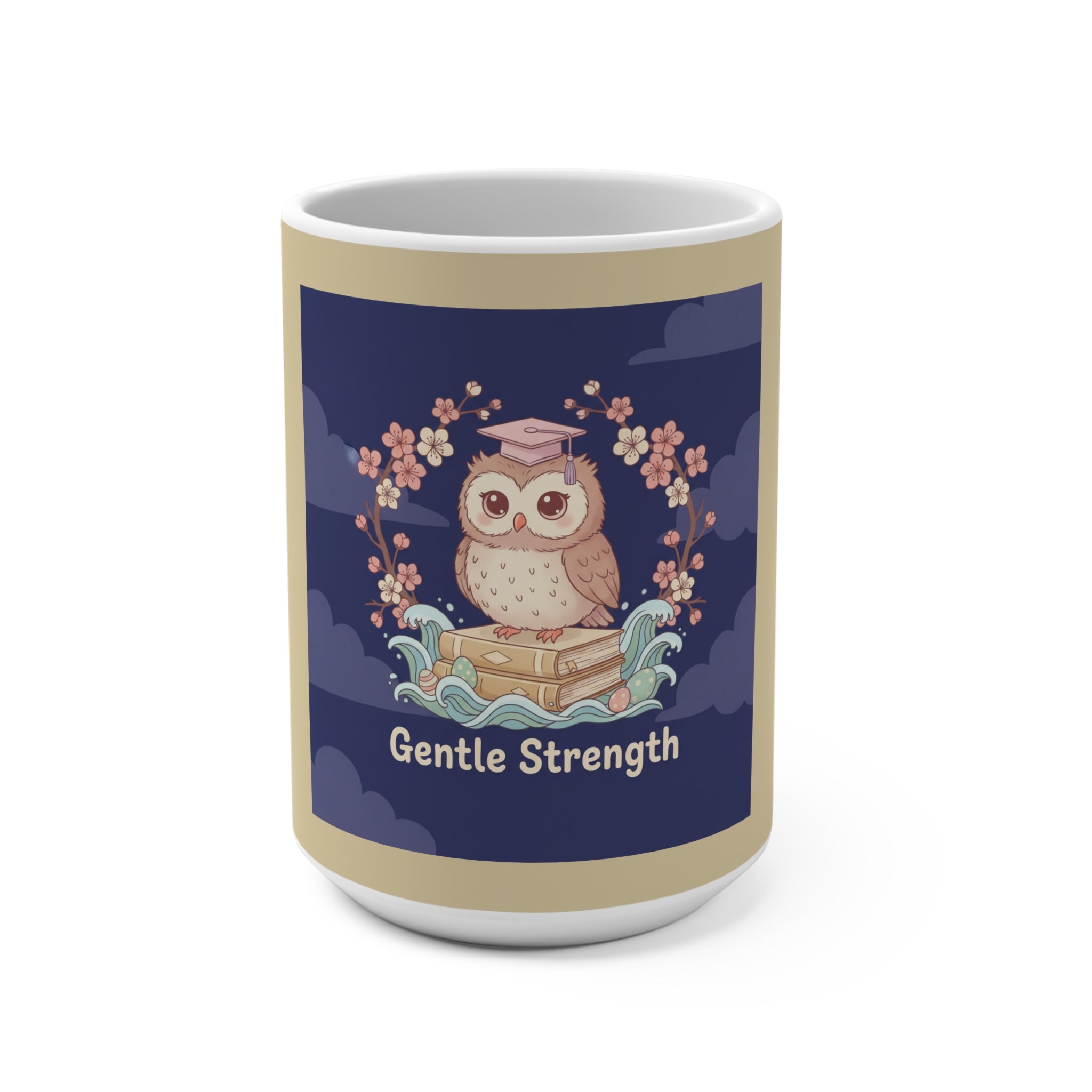 Owl Mug 15oz – Gentle Strength