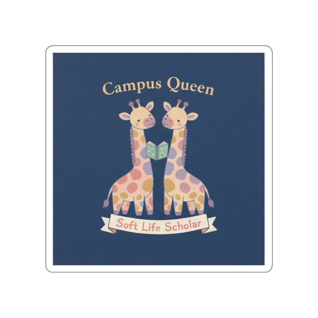 Giraffes Die-Cut Sticker – Campus Queen Soft Life Scholar