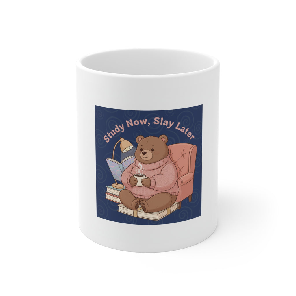 Bear Mug 11oz – Study Now Slay Later