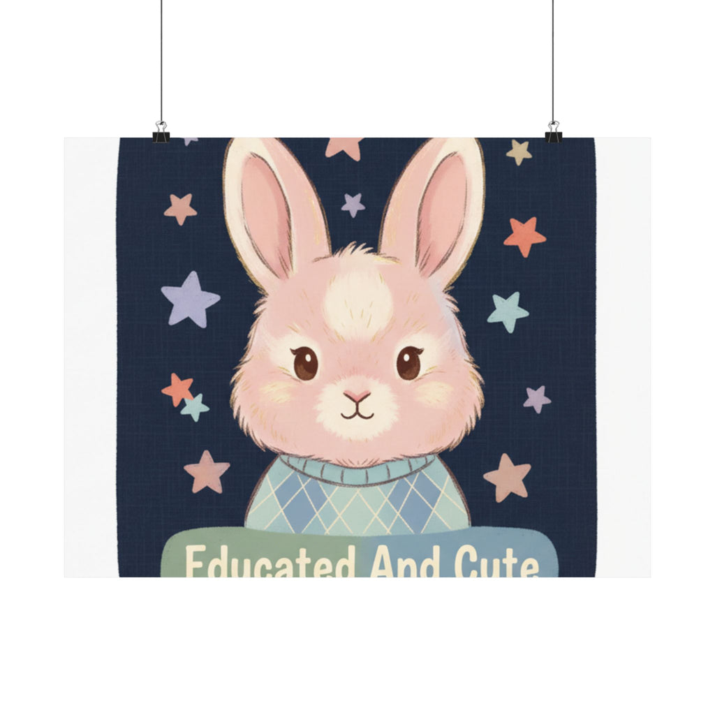 Educated and Cute Poster