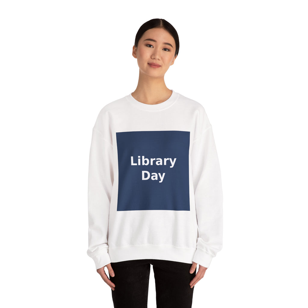 "Library Day" Black Cat Crewneck | College Girl Gift | Fashion | KayKay Classics