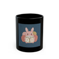 Bunny Black Mug 11oz – Bloom at Your Own Pace
