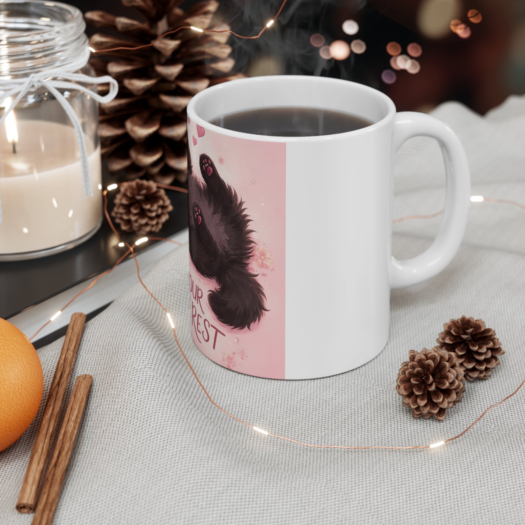 LET YOUR HEART REST Cat Mug 11oz