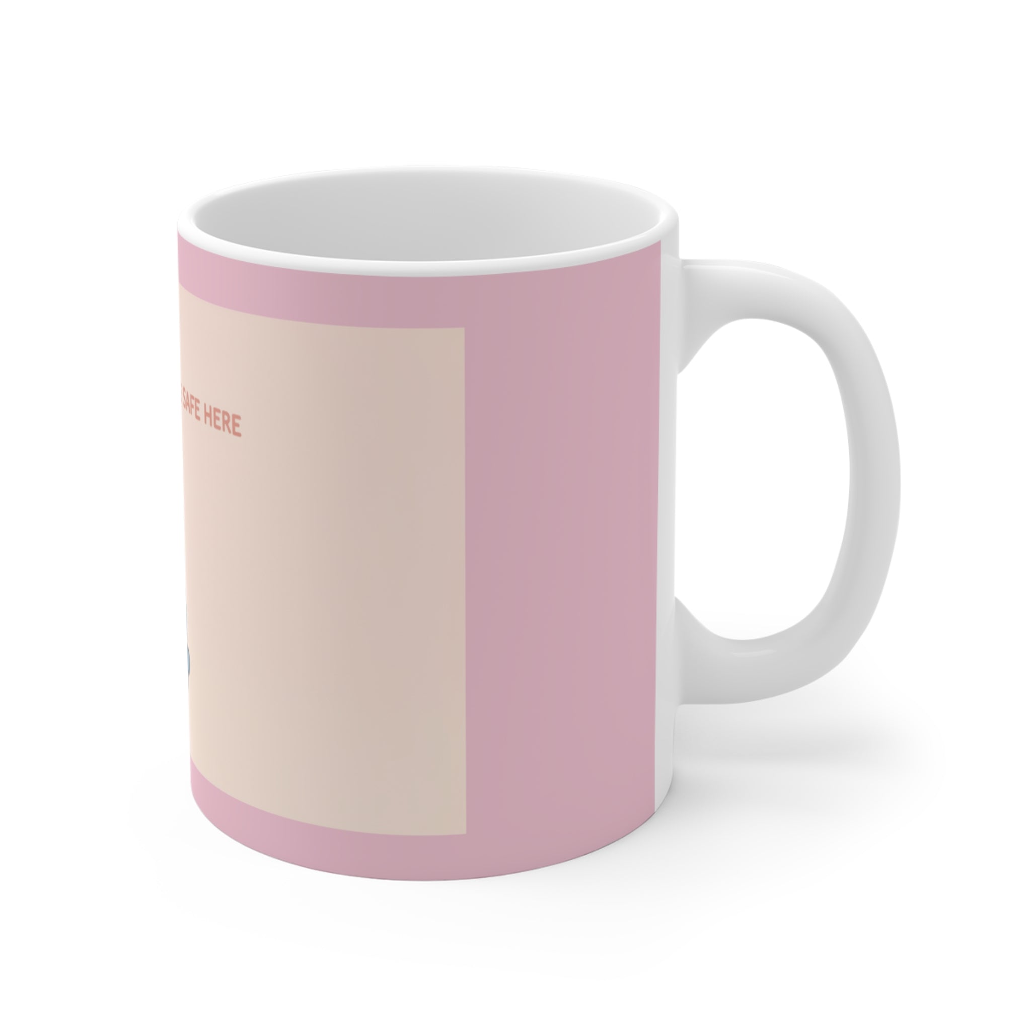 "SLOW DOWN, YOU'RE SAFE HERE" Black Cat Mug | Trendy Gift for Her | Drinkware | KayKay Classics