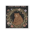 Bear Die-Cut Magnet – Study Buddy Vibes