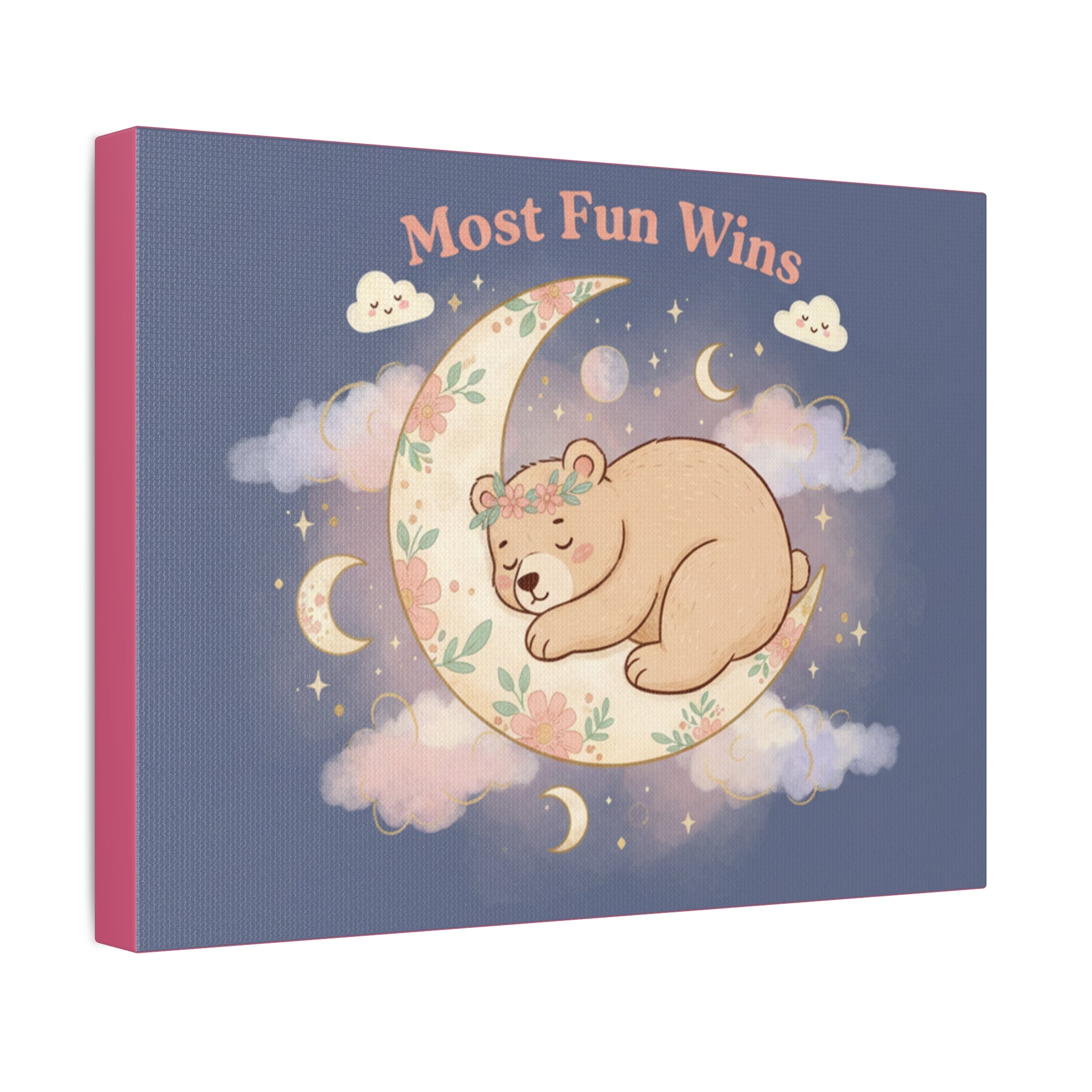 Bear Canvas Print – Most Fun Wins