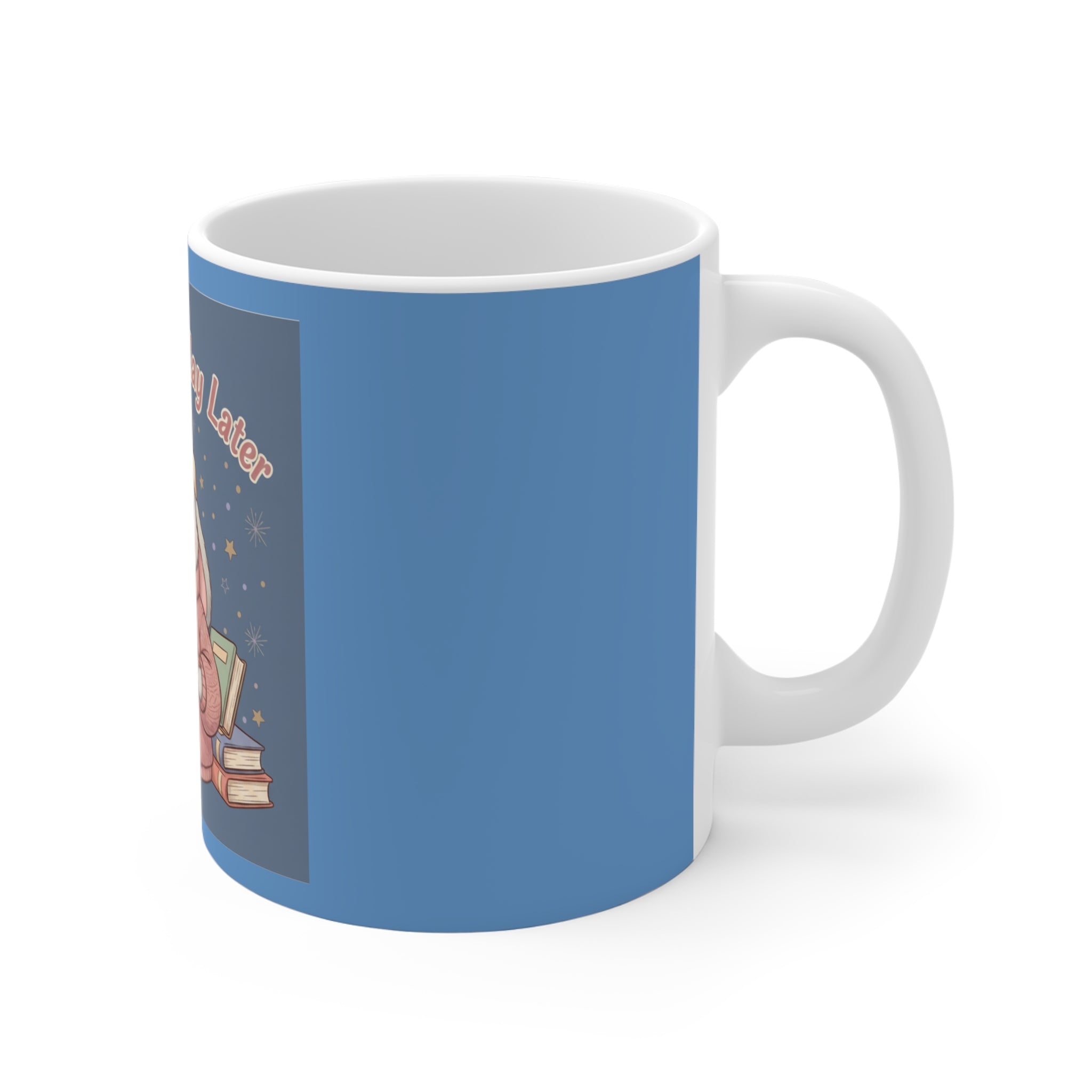 Rabbit Mug 11oz – Study Now, Slay Later