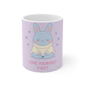 "LOVE YOURSELF FIRST" Black Cat Mug | Trendy Gift for Her | Drinkware | KayKay Classics
