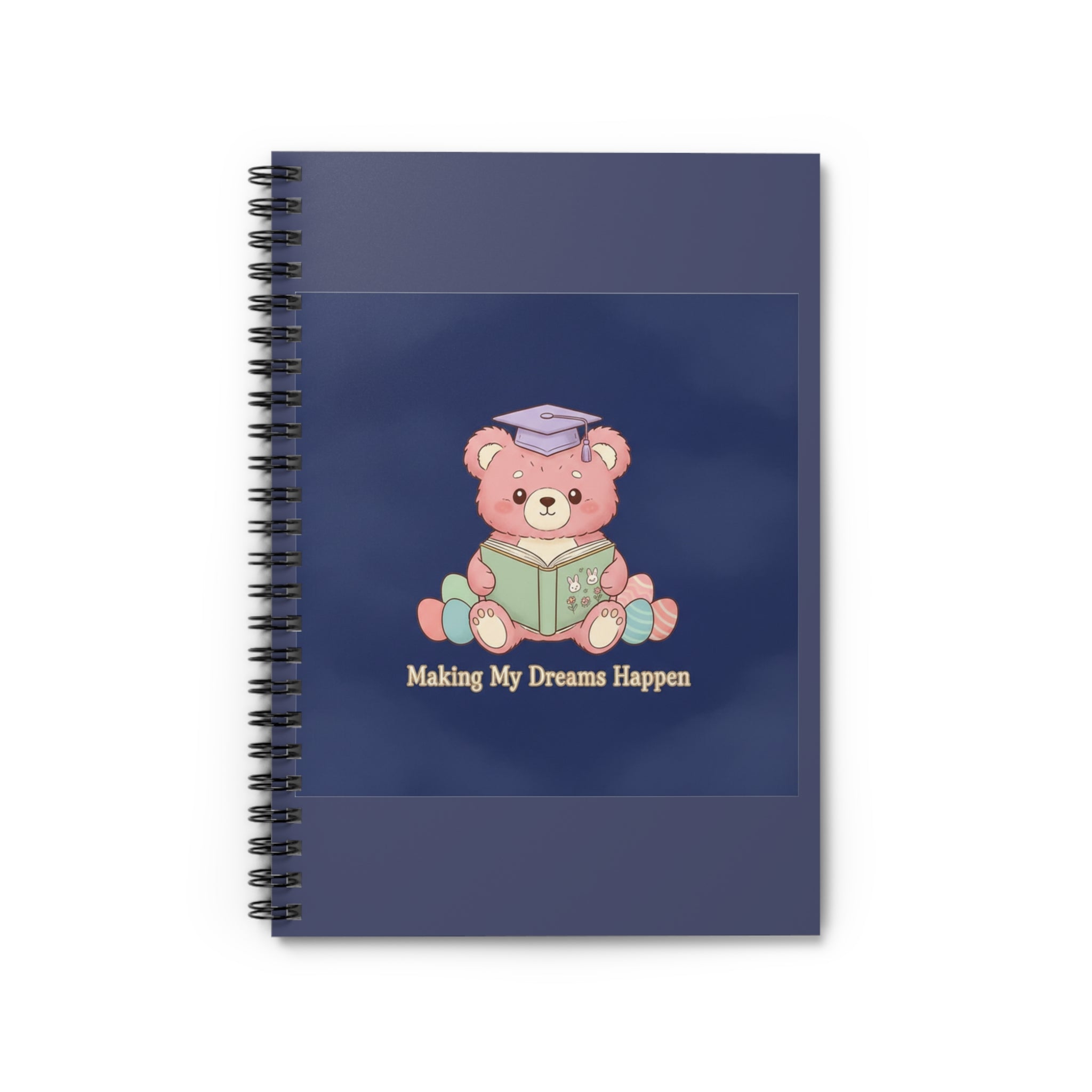 Bear Spiral Notebook – Making My Dreams Happen