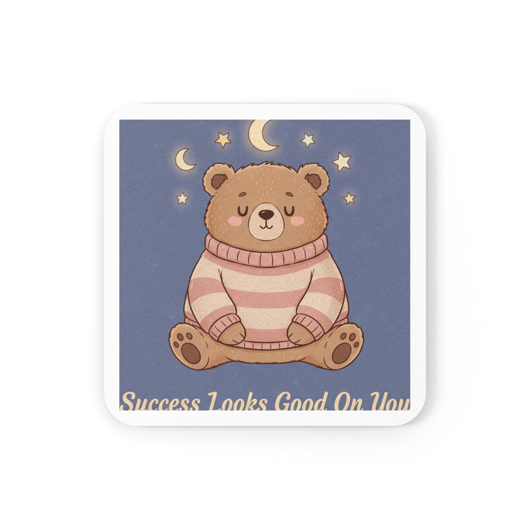 Bear Cork Coaster – Success Looks Good on You