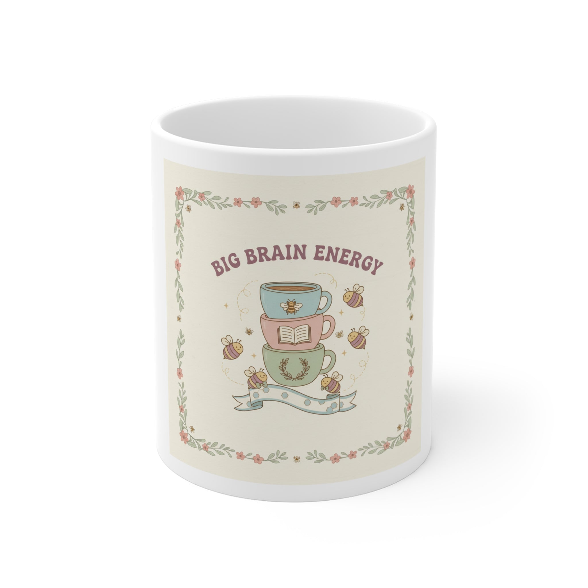 BIG BRAIN ENERGY Bees Mug 11oz